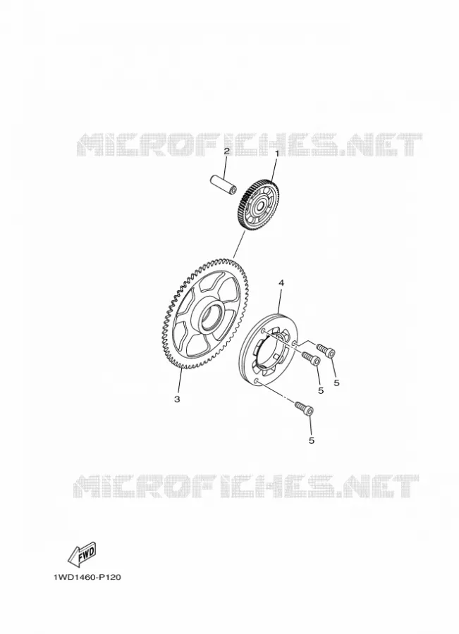 STARTER CLUTCH Yamaha MOTO 300 2020 R3  YZFR3AL / YZF320-A