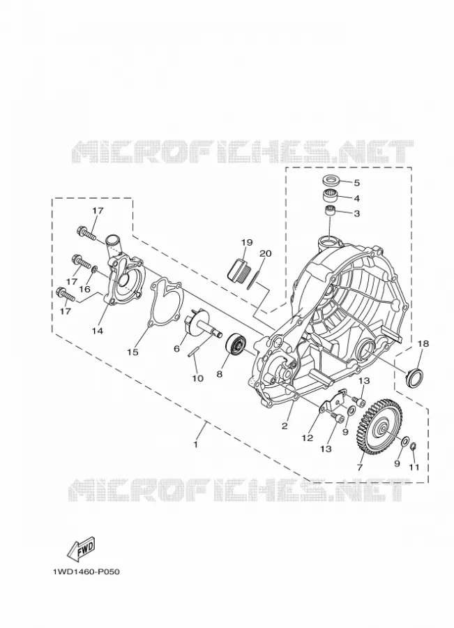 WATERPUMP / HOSES Yamaha MOTO 300 2020 R3  YZFR3AL / YZF320-A