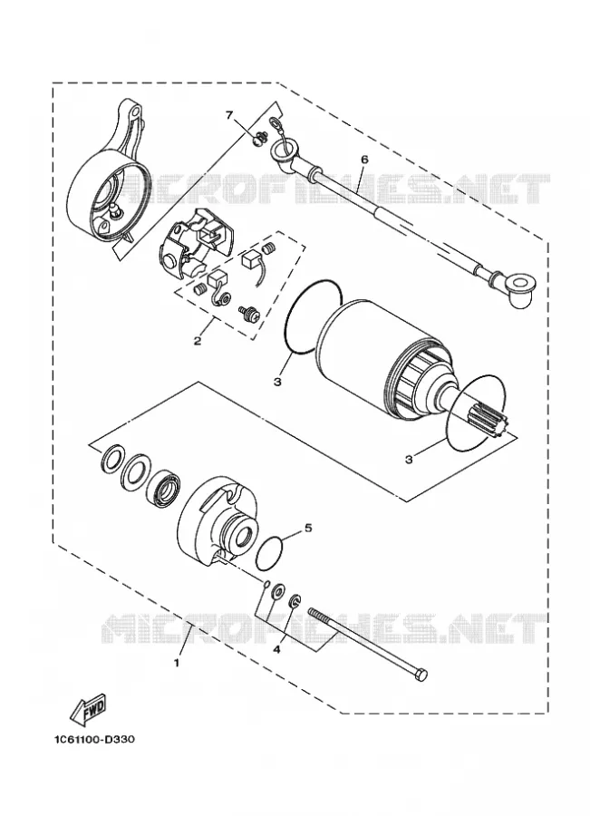 STARTER MOTOR Yamaha MOTO 230 2020 TTR  TT-R230L