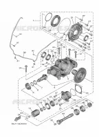 FINAL DRIVE SHAFT / GEAR COUPLING for Yamaha WOLVERINE 2024
