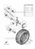 FRONT WHEEL for Yamaha WOLVERINE 2024