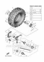 FRONT WHEEL 2 for Yamaha WOLVERINE 2024