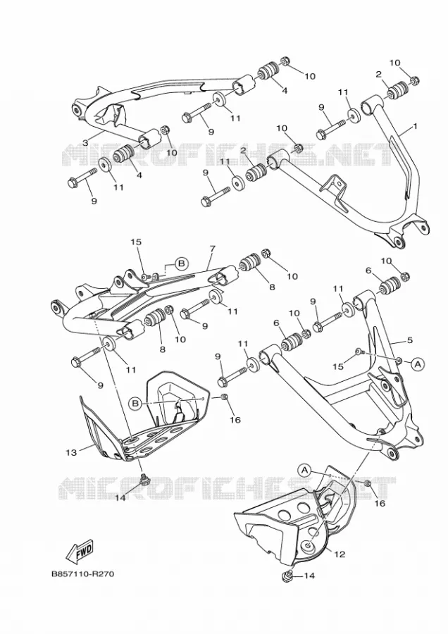 SWINGARM Yamaha SIDE BY SIDE 700 2024 VIKING  YX70MPSR / YXM700ES