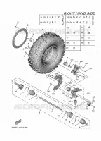 FRONT WHEEL 2 for Yamaha WOLVERINE 2024