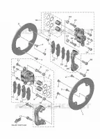 REAR BRAKE CALIPER for Yamaha WOLVERINE 2024