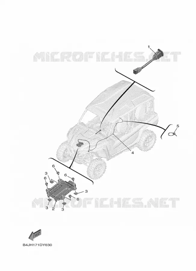 ELECTRICAL 4 Yamaha SIDE BY SIDE 1000 2023 WOLVERINE  YX10FRPLP / YXF1000EWS