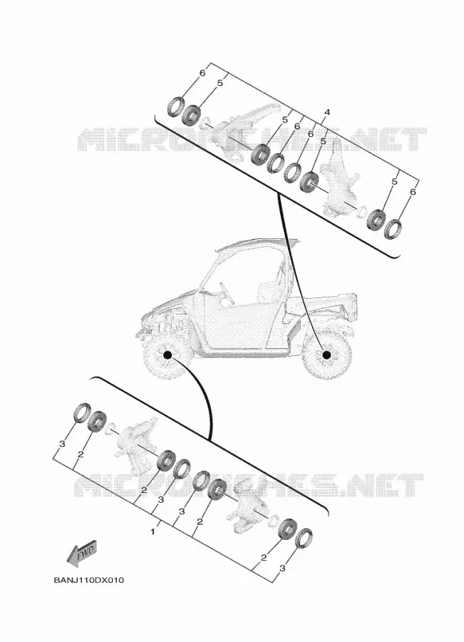 MAINTENANCE PARTS KIT Yamaha SIDE BY SIDE 850 2023 WOLVERINE  YX85EPSP / YXE850ENS