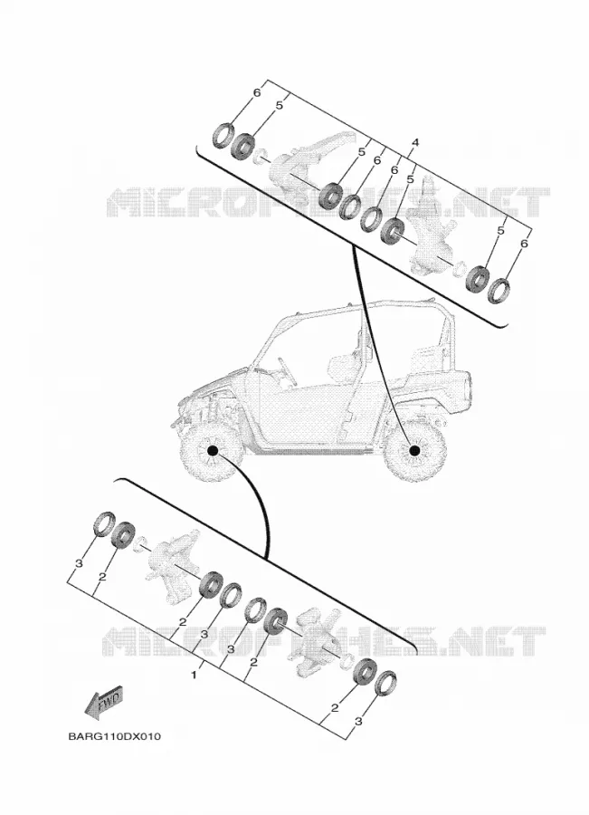MAINTENANCE PARTS KIT Yamaha SIDE BY SIDE 850 2023 WOLVERINE  YX85FPSP / YXF850ES