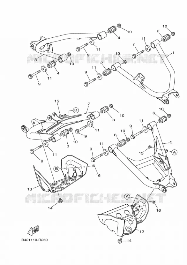 SWINGARM Yamaha SIDE BY SIDE 700 2023 VIKING  YX70CPP / YXC700E