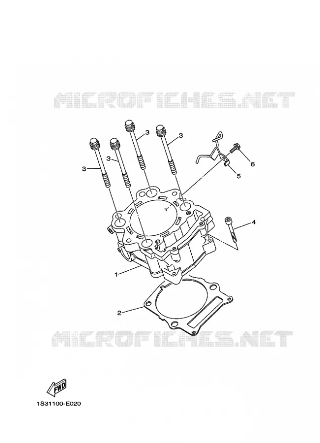 CYLINDER Yamaha QUAD 700 2023 RAPTOR  YF70RSP / YFM700R