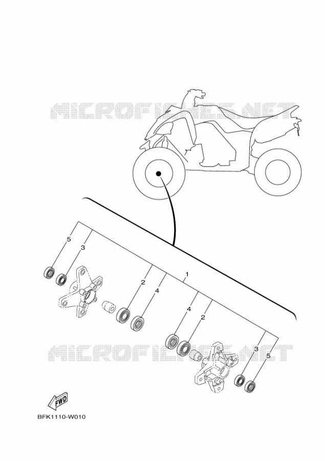 MAINTENANCE PARTS KIT Yamaha QUAD 700 2023 RAPTOR  YF70RSP / YFM700R