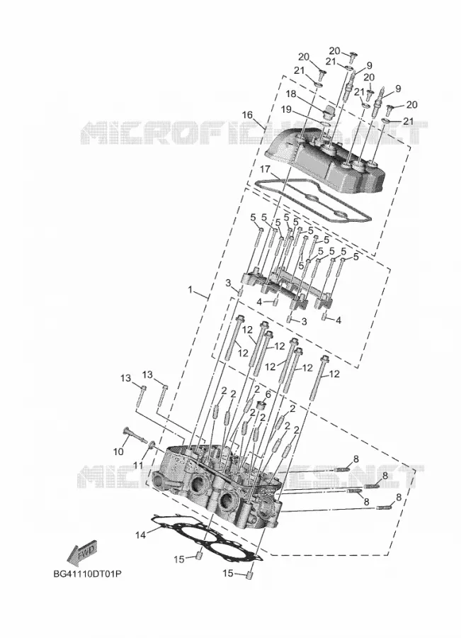 CYLINDER Yamaha SIDE BY SIDE 850 2022 WOLVERINE  YX85EPSN / YXE850ENS