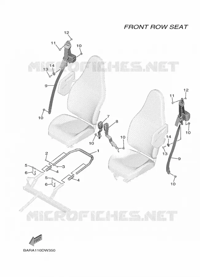 SEAT 2 Yamaha SIDE BY SIDE 850 2022 WOLVERINE  YX85FPSN / YXF850ES