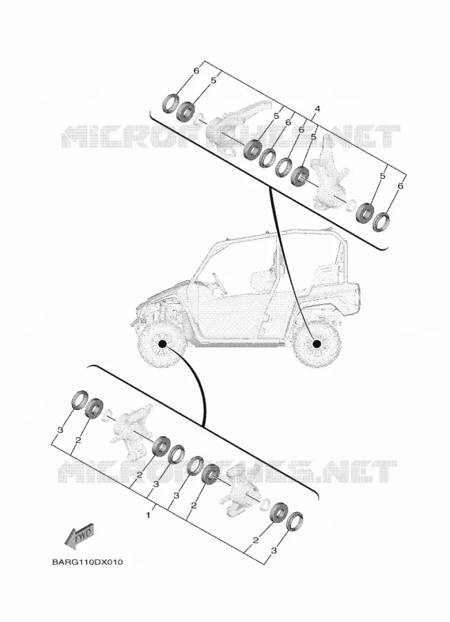 MAINTENANCE PARTS KIT Yamaha SIDE BY SIDE 850 2022 WOLVERINE  YX85FPSN / YXF850ES