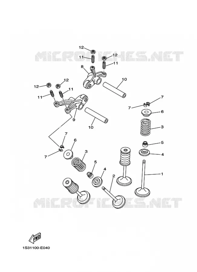 VALVE Yamaha QUAD 700 2022 RAPTOR  YF70RSN / YFM700R