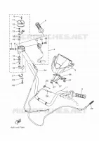 HANDLEBAR & CABLES for Yamaha KODIAK 2022