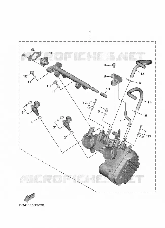 THROTTLE BODY Yamaha SIDE BY SIDE 850 2021 WOLVERINE  YX85EPSM / YXE850ENS