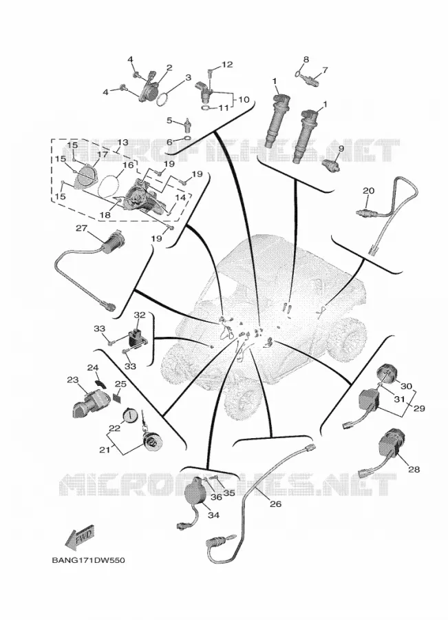 ELECTRICAL 1 Yamaha SIDE BY SIDE 850 2021 WOLVERINE  YX85EPAM / YXE850EN