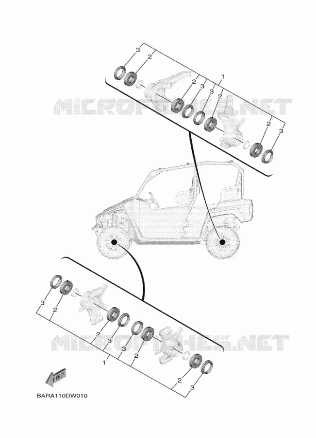 MAINTENANCE PARTS KIT Yamaha SIDE BY SIDE 850 2021 WOLVERINE  YX85FPAM / YXF850E