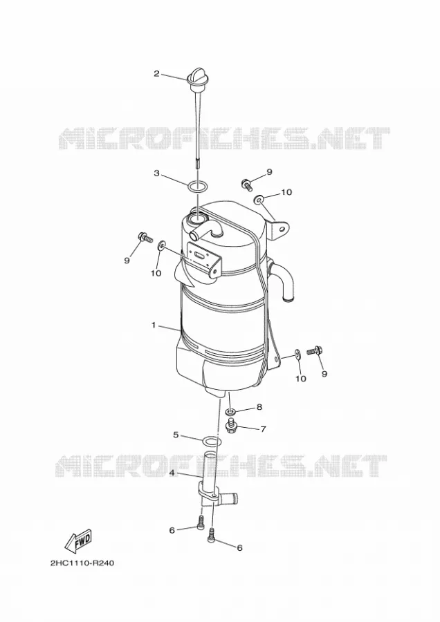 OIL TANK Yamaha SIDE BY SIDE 1000 2021 YXZ  YX10ZXPSM / YXZ1000ETS