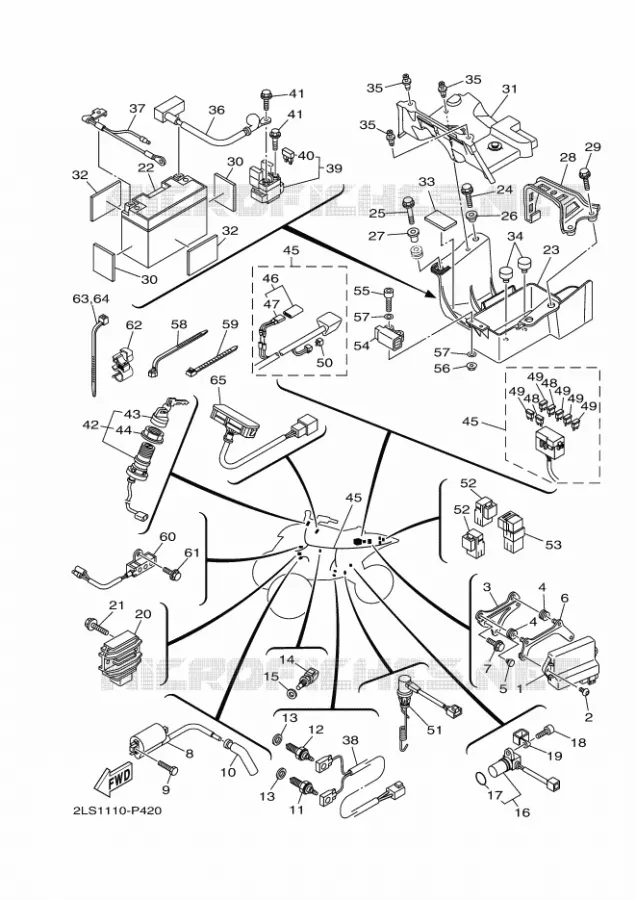 ELECTRICAL 1 Yamaha QUAD 700 2021 RAPTOR  YF70RSM / YFM700R