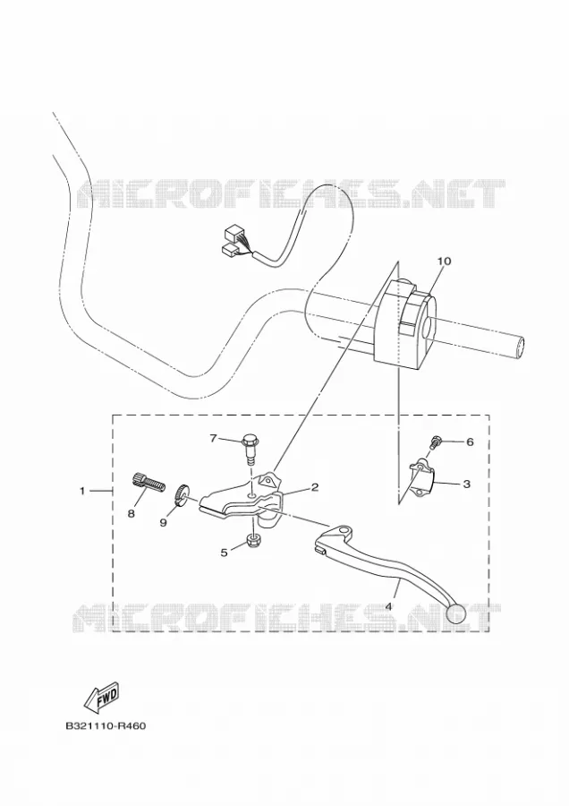 SWITCH / LEVER Yamaha QUAD 700 2021 KODIAK  YF70KPM / YFM700FWBD