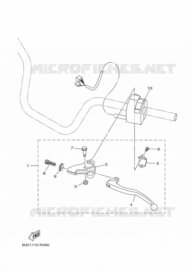 SWITCH / LEVER Yamaha QUAD 700 2021 KODIAK  YF70KPAM / YFM700FWBD