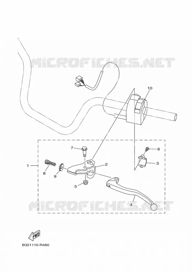 SWITCH / LEVER Yamaha QUAD 700 2021 KODIAK  YF70KPAM / YFM700FWBD