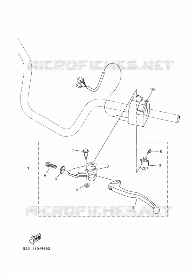 SWITCH / LEVER Yamaha QUAD 700 2021 KODIAK  YF70KPSM / YFM700FWBD