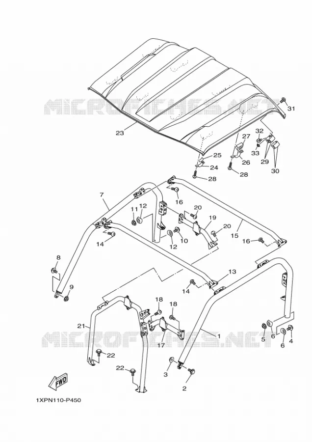 BUMPER 2 Yamaha SIDE BY SIDE 700 2021 VIKING  YX70MPAM / YXM700E