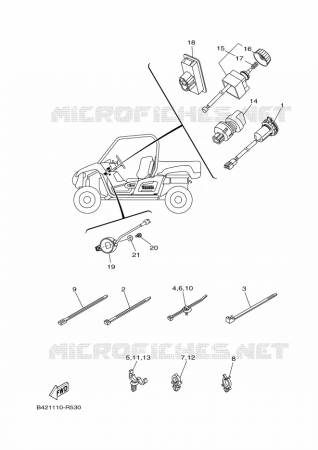 ELECTRICAL 2 Yamaha SIDE BY SIDE 700 2021 VIKING  YX70MPAM / YXM700E