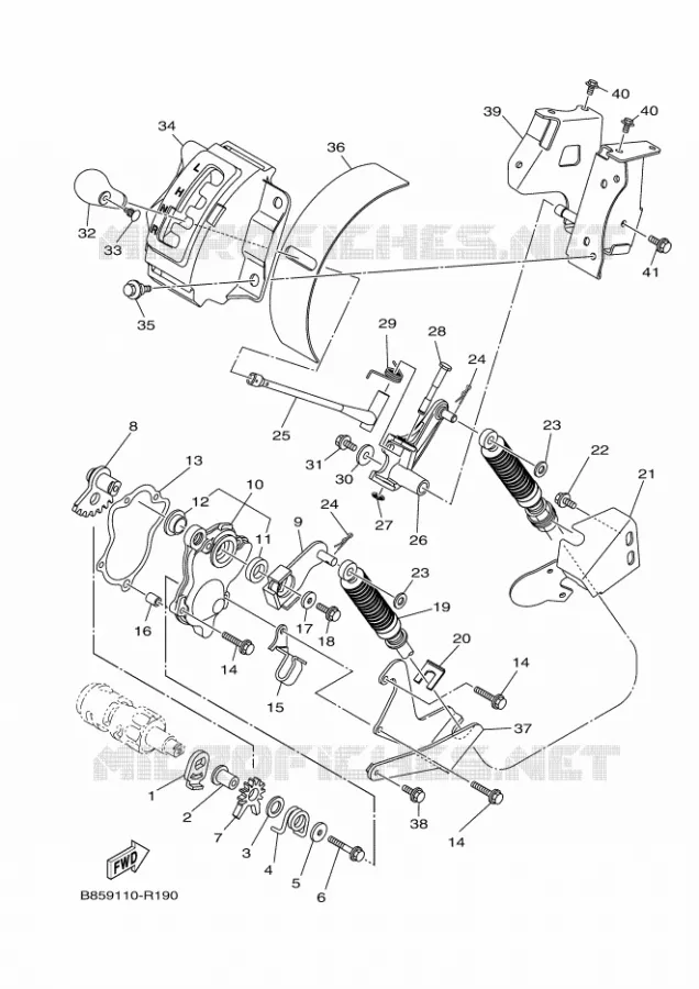 GEAR SHIFT SHAFT / LEVER Yamaha SIDE BY SIDE 700 2020 VIKING  YX70CPL / YXC700E