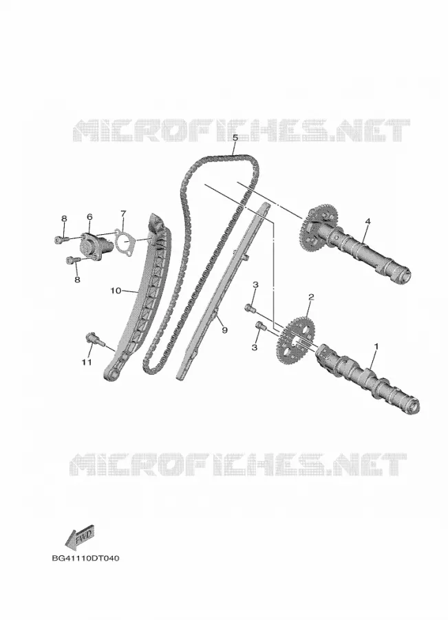 CAMSHAFT / TIMING CHAIN Yamaha SIDE BY SIDE 850 2020 WOLVERINE  YX85EPL / YXE850EBN