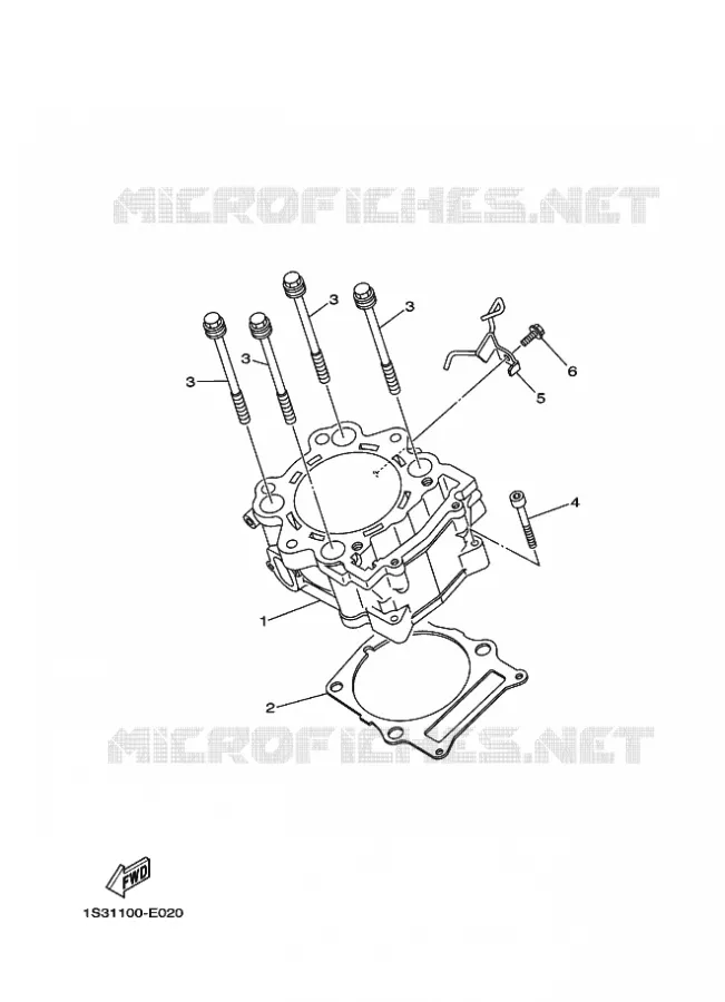 CYLINDER Yamaha QUAD 700 2020 RAPTOR  YF70RSL / YFM700R