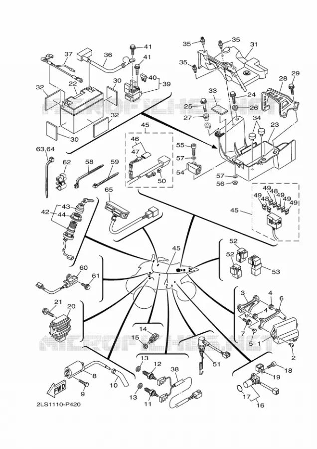 ELECTRICAL 1 Yamaha QUAD 700 2020 RAPTOR  YF70RSL / YFM700R