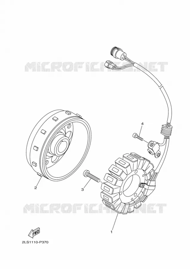 IGNITION Yamaha QUAD 700 2020 RAPTOR  YF70RSL / YFM700R
