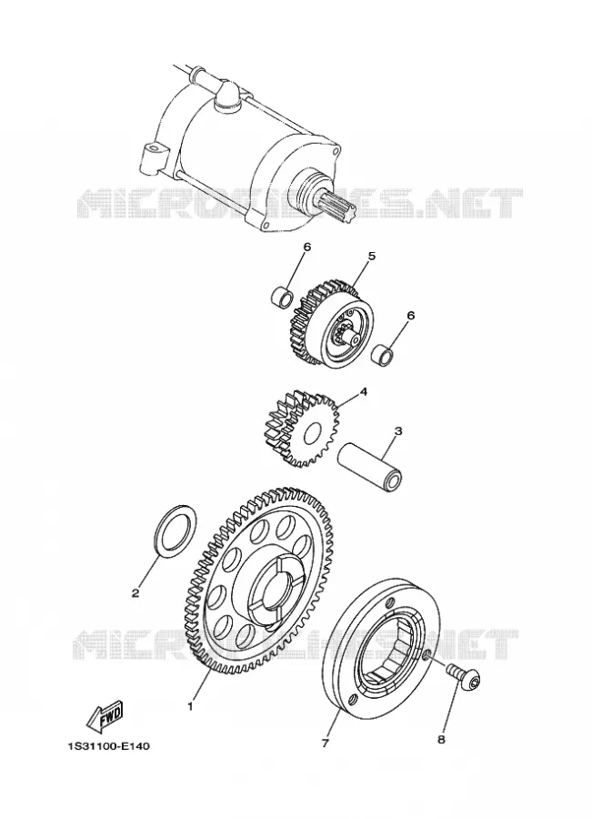 STARTER MOTOR Yamaha QUAD 700 2020 RAPTOR  YF70RSL / YFM700R