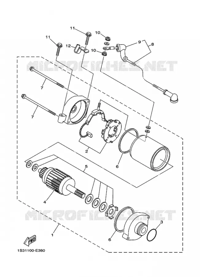 STARTER MOTOR Yamaha QUAD 700 2020 RAPTOR  YF70RSL / YFM700R