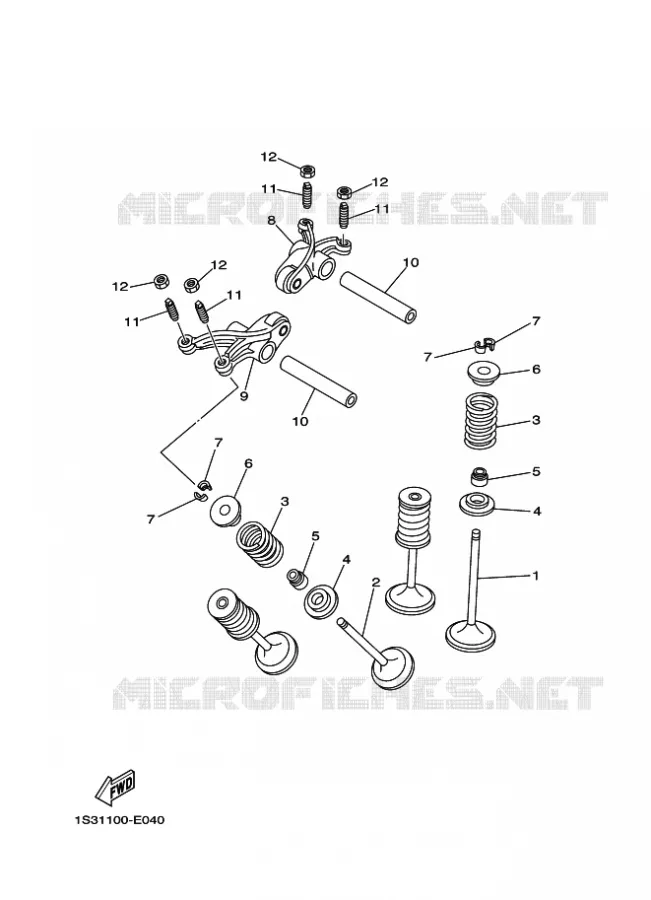 VALVE Yamaha QUAD 700 2020 RAPTOR  YF70RSL / YFM700R