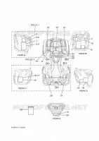 STICKER / LABEL 1 for Yamaha GRIZZLY 2020
