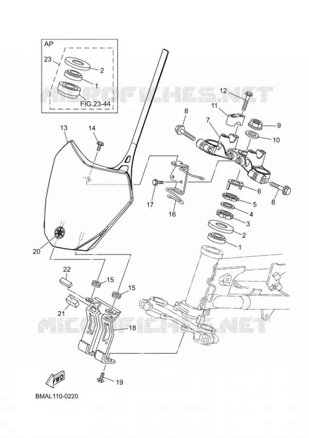 STEERING Yamaha MOTO 110 2025 TTR  TT-R110E
