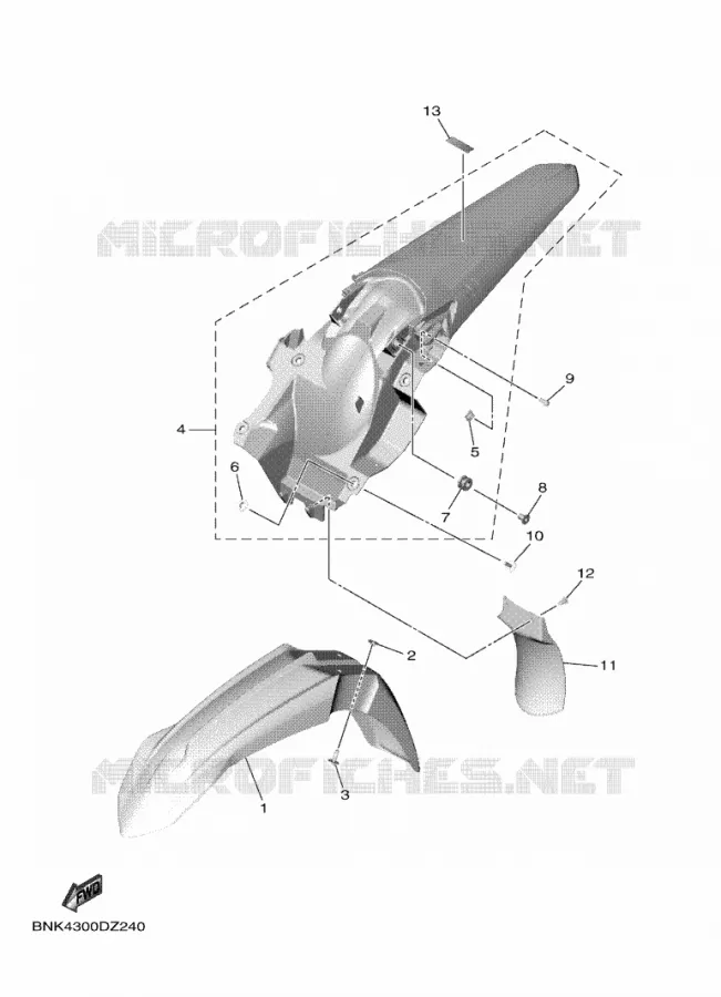FENDER Yamaha MOTO 450 2025 WRF  WR450F