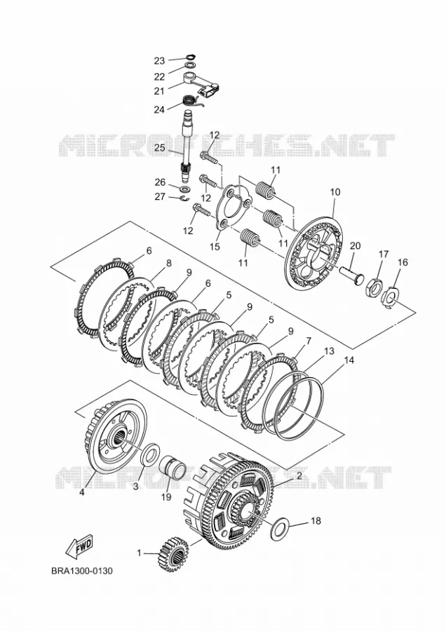 STARTER CLUTCH Yamaha MOTO 300 2025 R3  YZF320-A