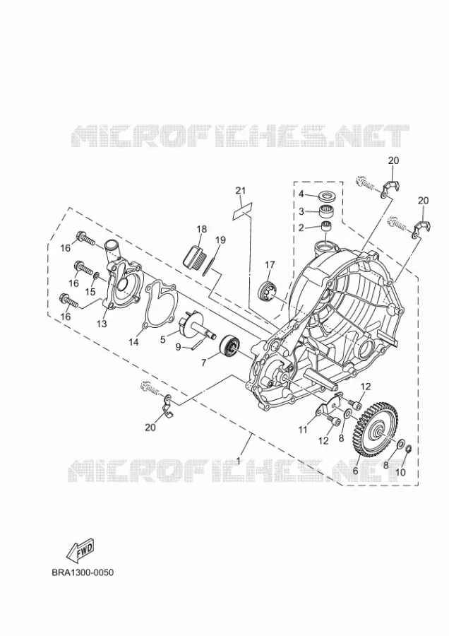 WATERPUMP / HOSES Yamaha MOTO 300 2025 R3  YZF320-A