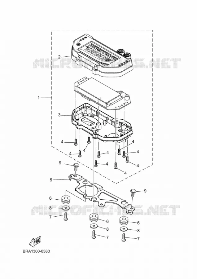 Speedometer for Yamaha R3 2025 - Yamaha