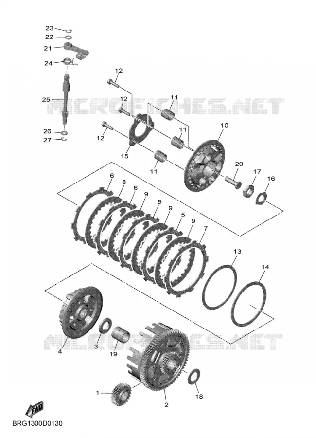STARTER CLUTCH Yamaha MOTO 300 2025 MT  MTN320-A