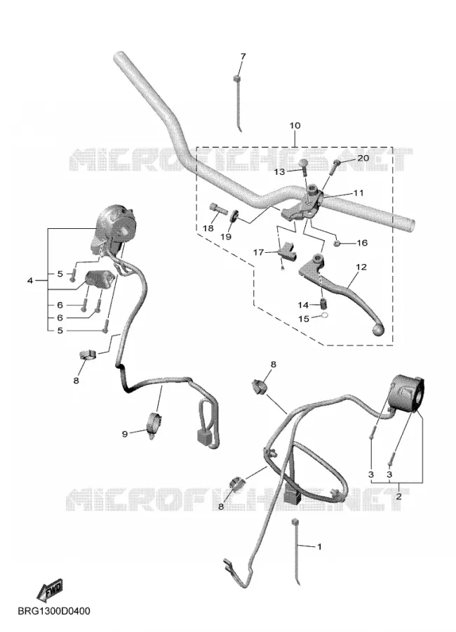 HANDLE SWITCH / LEVER Yamaha MOTO 300 2025 MT  MTN320-A