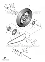 REAR WHEEL for Yamaha MT 2025