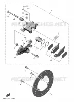 REAR BRAKE CALIPER for Yamaha MT 2025