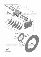REAR BRAKE CALIPER for Yamaha MT 2025